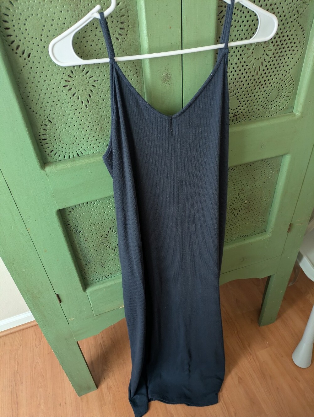 Carly Jean Los Angeles Navy Spaghetti Strap Dress